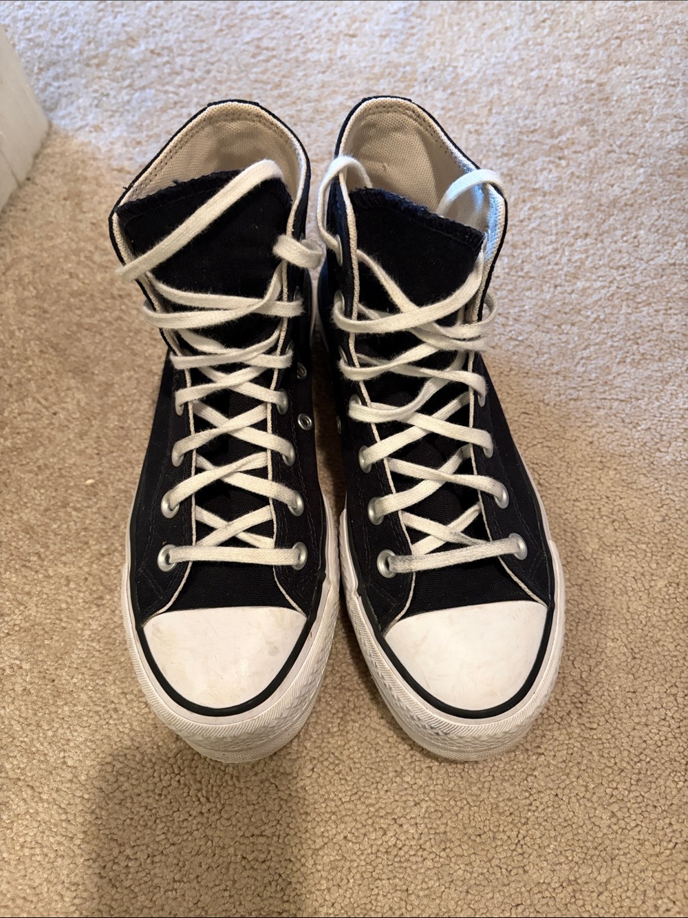 Converse Black and White High-Top Sneakers